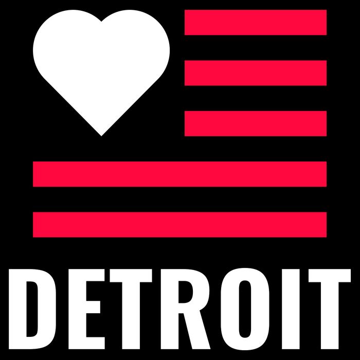 Love Detroit Simple Flag Type Women's Perfect Tri Rocker Tank