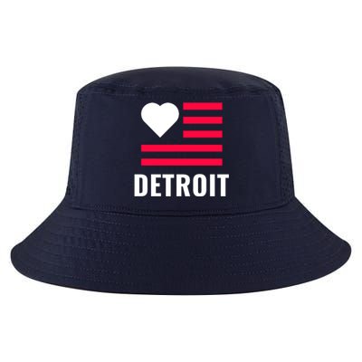 Love Detroit Simple Flag Type Cool Comfort Performance Bucket Hat