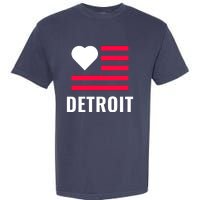 Love Detroit Simple Flag Type Garment-Dyed Heavyweight T-Shirt