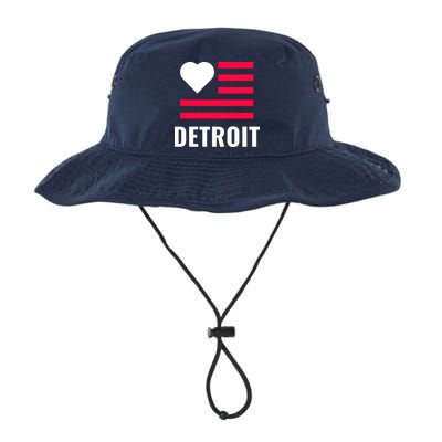 Love Detroit Simple Flag Type Bucket Hat