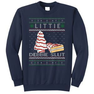 Littie Debbie Slut Funny Christmas Tree Cakes Xmas Sweatshirt