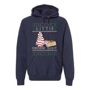 Littie Debbie Slut Funny Christmas Tree Cakes Xmas Premium Hoodie