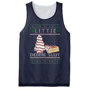 Littie Debbie Slut Funny Christmas Tree Cakes Xmas Mesh Reversible Basketball Jersey Tank