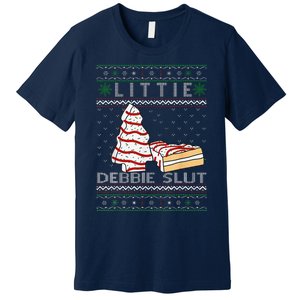 Littie Debbie Slut Funny Christmas Tree Cakes Xmas Premium T-Shirt