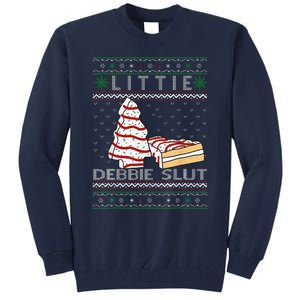 Littie Debbie Slut Funny Christmas Tree Cakes Xmas Tall Sweatshirt