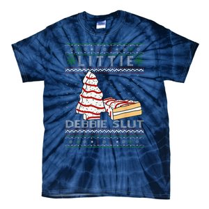 Littie Debbie Slut Funny Christmas Tree Cakes Xmas Tie-Dye T-Shirt