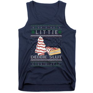 Littie Debbie Slut Funny Christmas Tree Cakes Xmas Tank Top