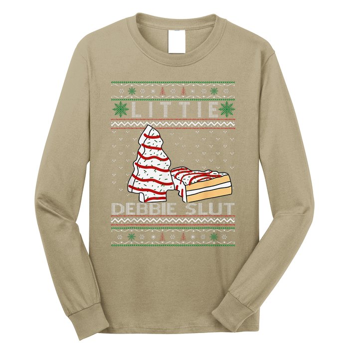 Littie Debbie Slut Funny Christmas Tree Cakes Xmas Long Sleeve Shirt