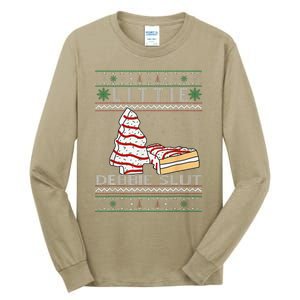 Littie Debbie Slut Funny Christmas Tree Cakes Xmas Tall Long Sleeve T-Shirt