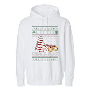 Littie Debbie Slut Funny Christmas Tree Cakes Xmas Garment-Dyed Fleece Hoodie