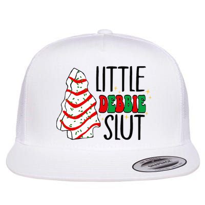 Littie Debbie Slut Funny Christmas Tree Cakes Xmas  Flat Bill Trucker Hat