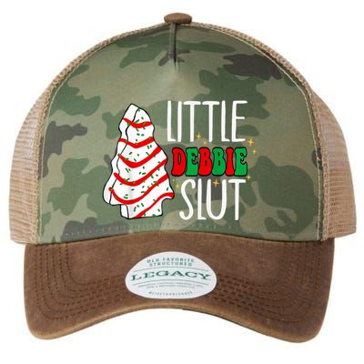 Littie Debbie Slut Funny Christmas Tree Cakes Xmas Black Legacy Tie Dye Trucker Hat