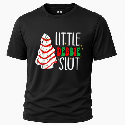 Littie Debbie Slut Funny Christmas Tree Cakes Xmas Black Performance Shirt