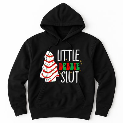 Littie Debbie Slut Funny Christmas Tree Cakes Xmas Black Hoodie