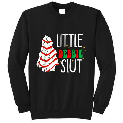 Littie Debbie Slut Funny Christmas Tree Cakes Xmas Black Sweatshirt