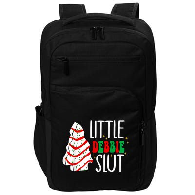 Littie Debbie Slut Funny Christmas Tree Cakes Xmas Black Impact Tech Backpack