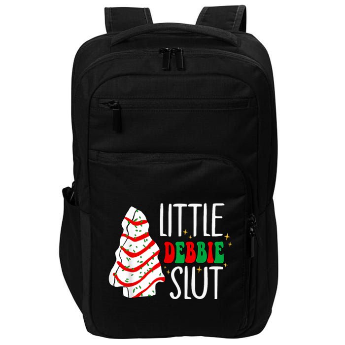 Littie Debbie Slut Funny Christmas Tree Cakes Xmas Black Impact Tech Backpack