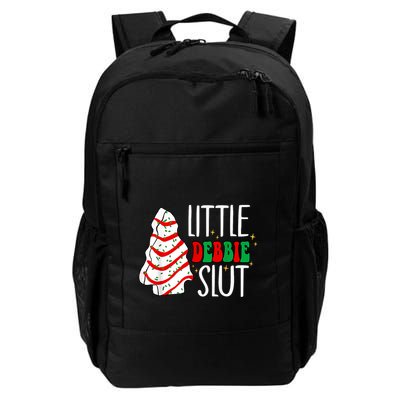Littie Debbie Slut Funny Christmas Tree Cakes Xmas Black Backpack