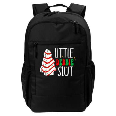 Littie Debbie Slut Funny Christmas Tree Cakes Xmas Black Daily Commute Backpack