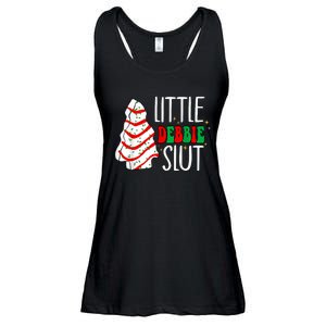 Littie Debbie Slut Funny Christmas Tree Cakes Xmas Black Ladies Essential Flowy Tank