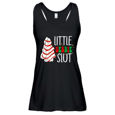 Littie Debbie Slut Funny Christmas Tree Cakes Xmas Black Ladies Essential Flowy Tank