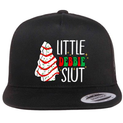 Littie Debbie Slut Funny Christmas Tree Cakes Xmas Black Flatbill Hat