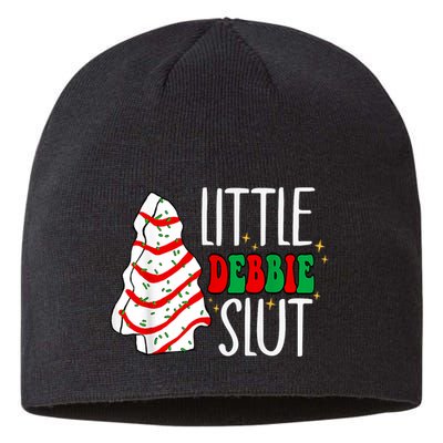 Littie Debbie Slut Funny Christmas Tree Cakes Xmas Black Sustainable Beanie