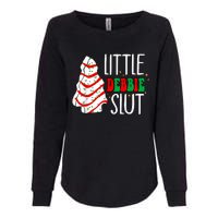 Littie Debbie Slut Funny Christmas Tree Cakes Xmas Black Womens California Wash Sweatshirt