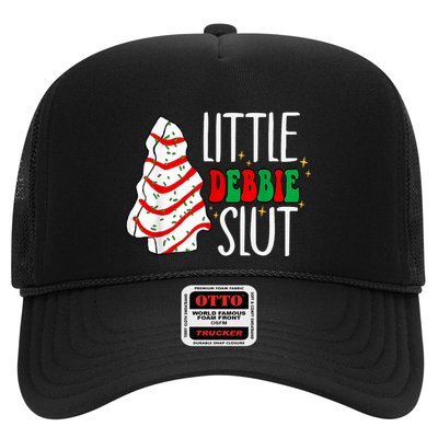 Littie Debbie Slut Funny Christmas Tree Cakes Xmas Black Trucker Hat