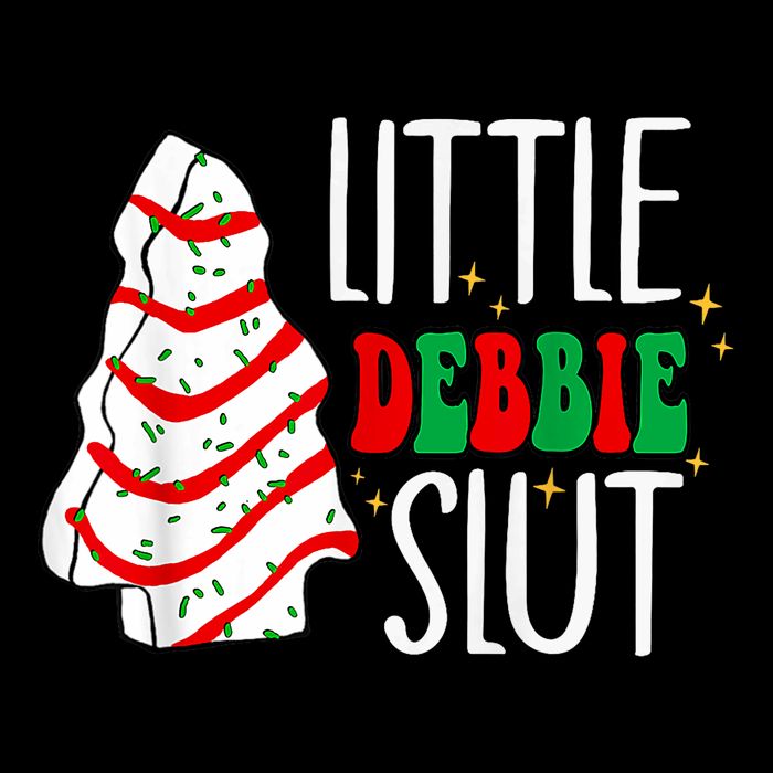 Littie Debbie Slut Funny Christmas Tree Cakes Xmas Black Short Acrylic Beanie