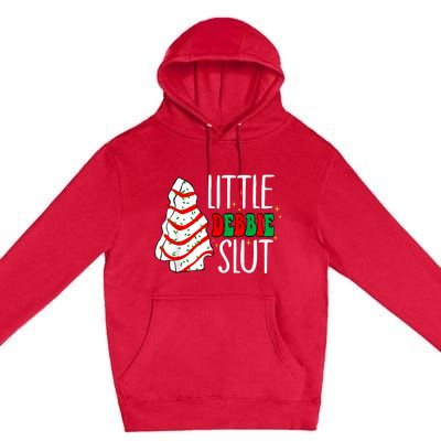 Littie Debbie Slut Funny Christmas Tree Cakes Xmas Black Premium Pullover Hoodie