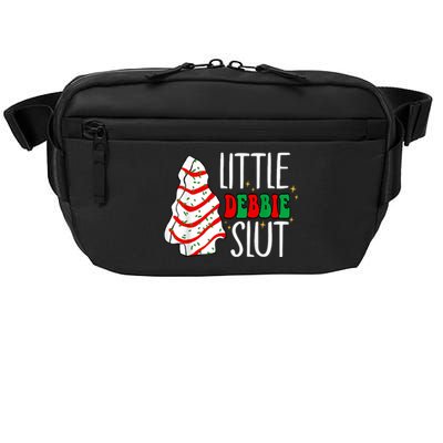 Littie Debbie Slut Funny Christmas Tree Cakes Xmas Black Crossbody Pack