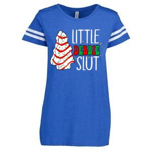 Littie Debbie Slut Funny Christmas Tree Cakes Xmas Black Enza Ladies Jersey Football T-Shirt