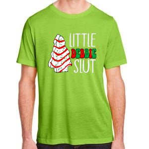 Littie Debbie Slut Funny Christmas Tree Cakes Xmas Black Adult ChromaSoft Performance T-Shirt