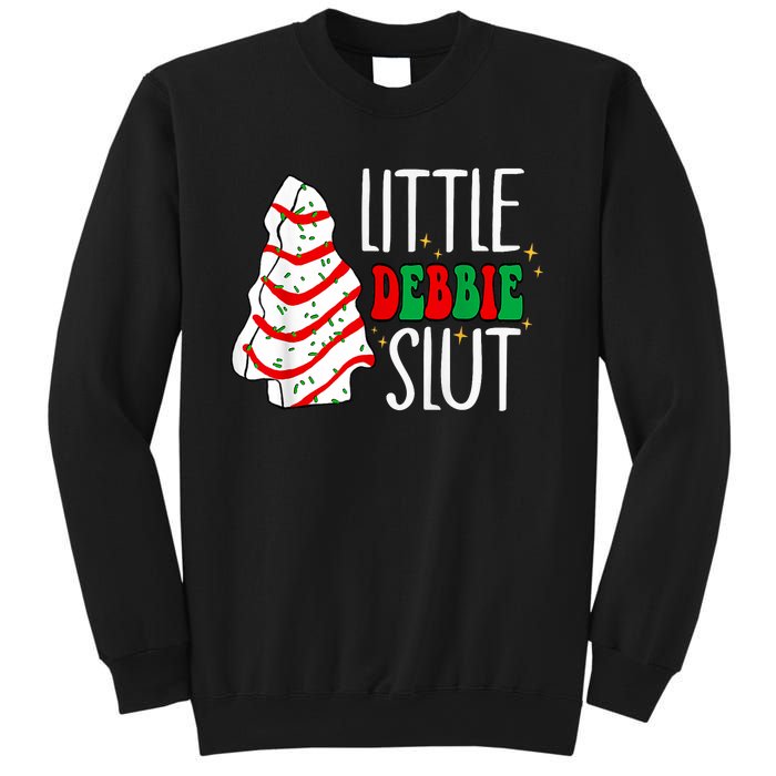 Littie Debbie Slut Funny Christmas Tree Cakes Xmas Black Sweatshirt