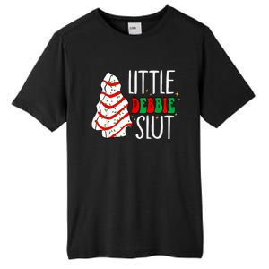 Littie Debbie Slut Funny Christmas Tree Cakes Xmas Black Tall Fusion ChromaSoft Performance T-Shirt