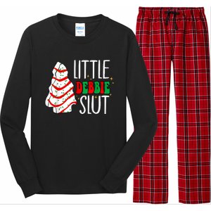 Littie Debbie Slut Funny Christmas Tree Cakes Xmas Black Long Sleeve Pajama Set