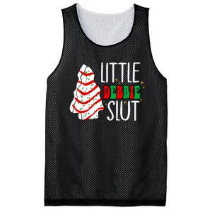 Littie Debbie Slut Funny Christmas Tree Cakes Xmas Black Mesh Reversible Basketball Jersey Tank