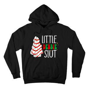 Littie Debbie Slut Funny Christmas Tree Cakes Xmas Black Tall Hoodie