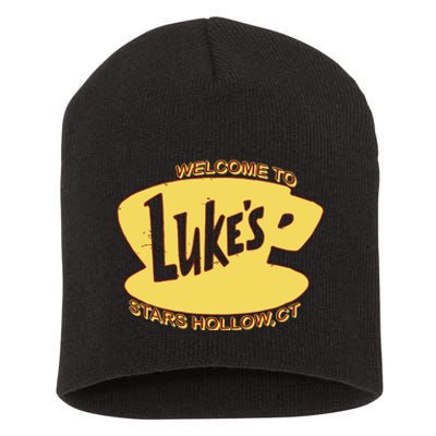 LukeS Diner Stars Hollow Short Acrylic Beanie