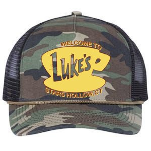 LukeS Diner Stars Hollow Retro Rope Trucker Hat Cap