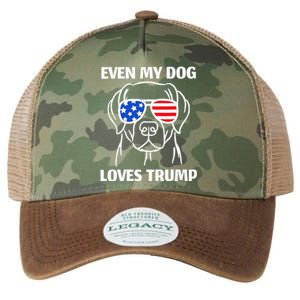 Labrador Dog Sunglasses Usa Flag Even My Dog Loves Trump Legacy Tie Dye Trucker Hat