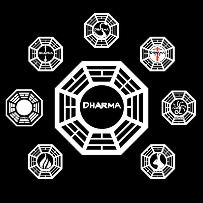 Lost Dharma Station Logos Gift Impact Tech Backpack