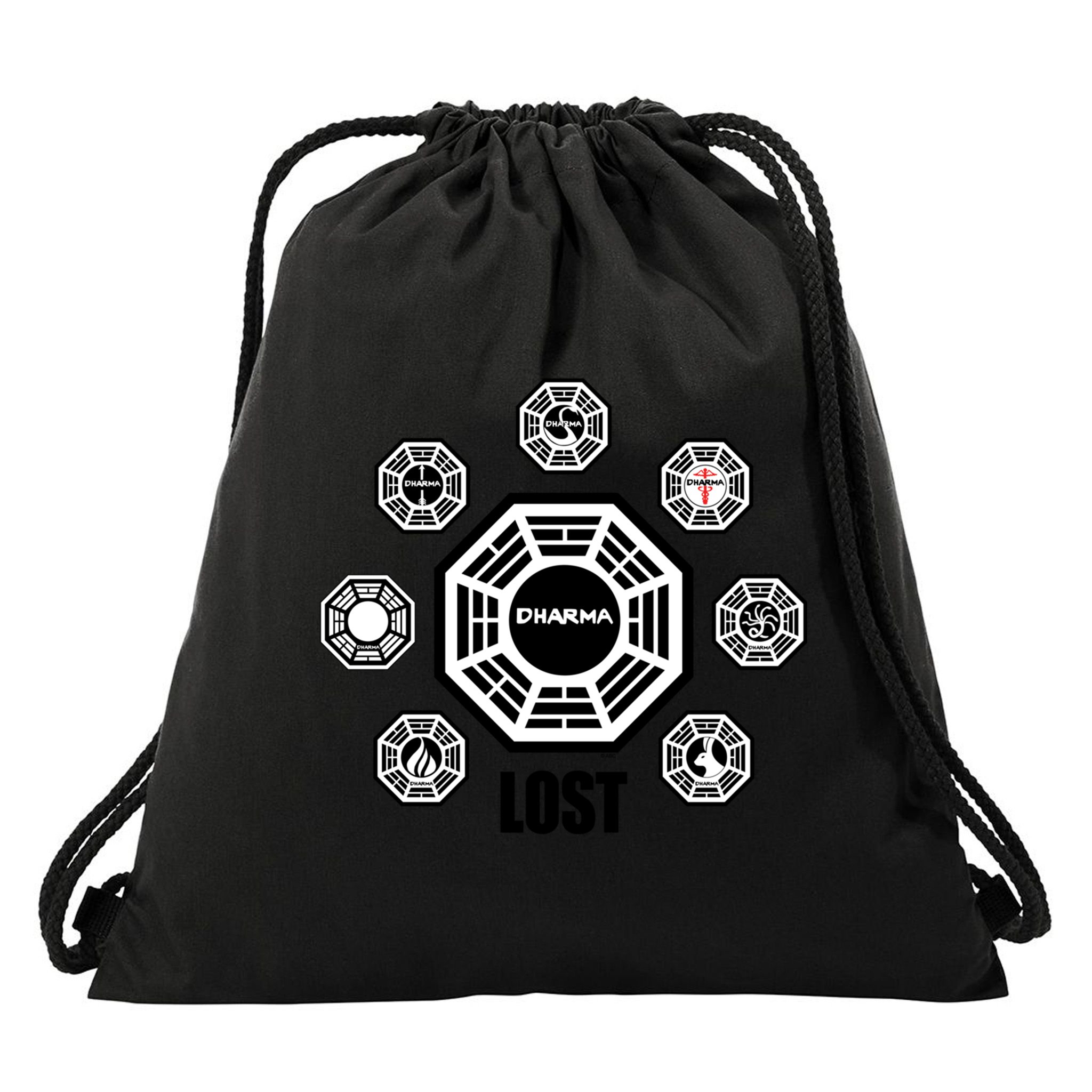 Lost Dharma Station Logos Gift Drawstring Bag
