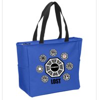 Lost Dharma Station Logos Gift Zip Tote Bag