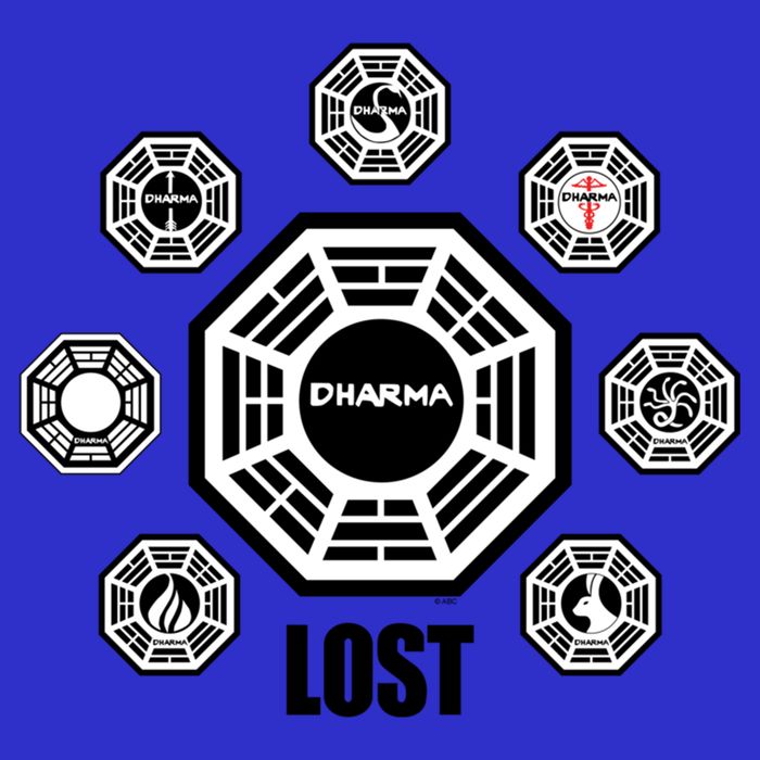 Lost Dharma Station Logos Gift Zip Tote Bag