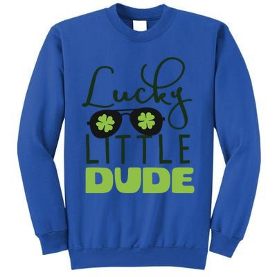 Lucky Dude Shamrock St Patricks Day Irish Party Fun Gift Tall Sweatshirt