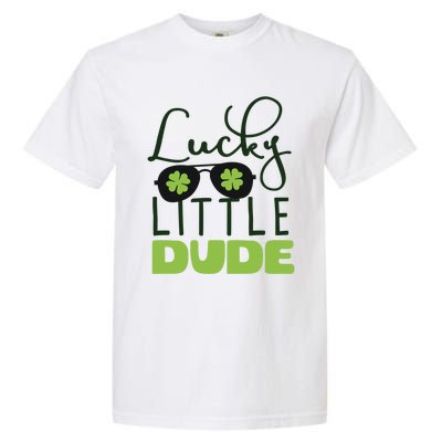 Lucky Dude Shamrock St Patricks Day Irish Party Fun Gift Garment-Dyed Heavyweight T-Shirt