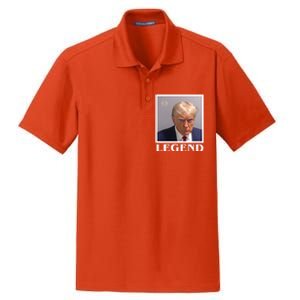 Legend Donald Trump Mugshot Pro Trump Dry Zone Grid Polo