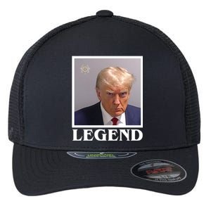 Legend Donald Trump Mugshot Pro Trump Flexfit Unipanel Trucker Cap